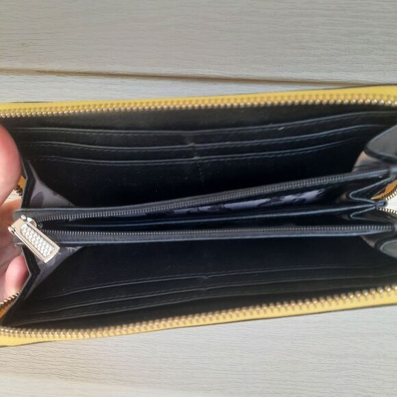 Rebecca Minkoff Zip Wallet Marigold Yellow - Picture 4 of 5